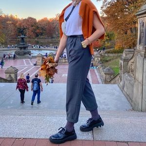 H&M high-waisted trouser pants